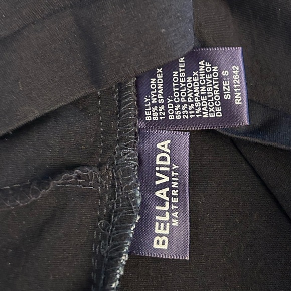 BELLAVIDA Maternity Denim medium wash comfort belly band jeans NWT Sz-S. X10 - Picture 5 of 9
